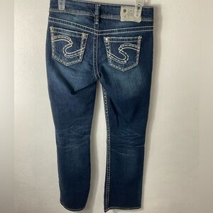 Silver Suki Boot Cut Blue Jeans Sz 26